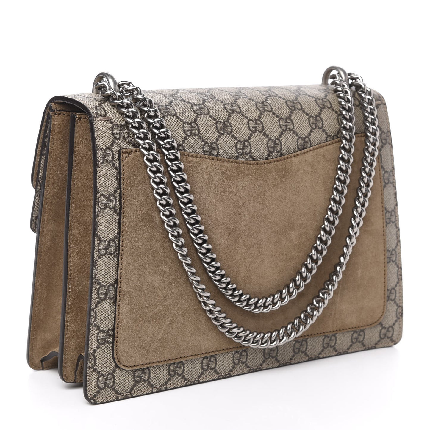 GG Supreme Monogram Medium Dionysus Shoulder Bag Taupe