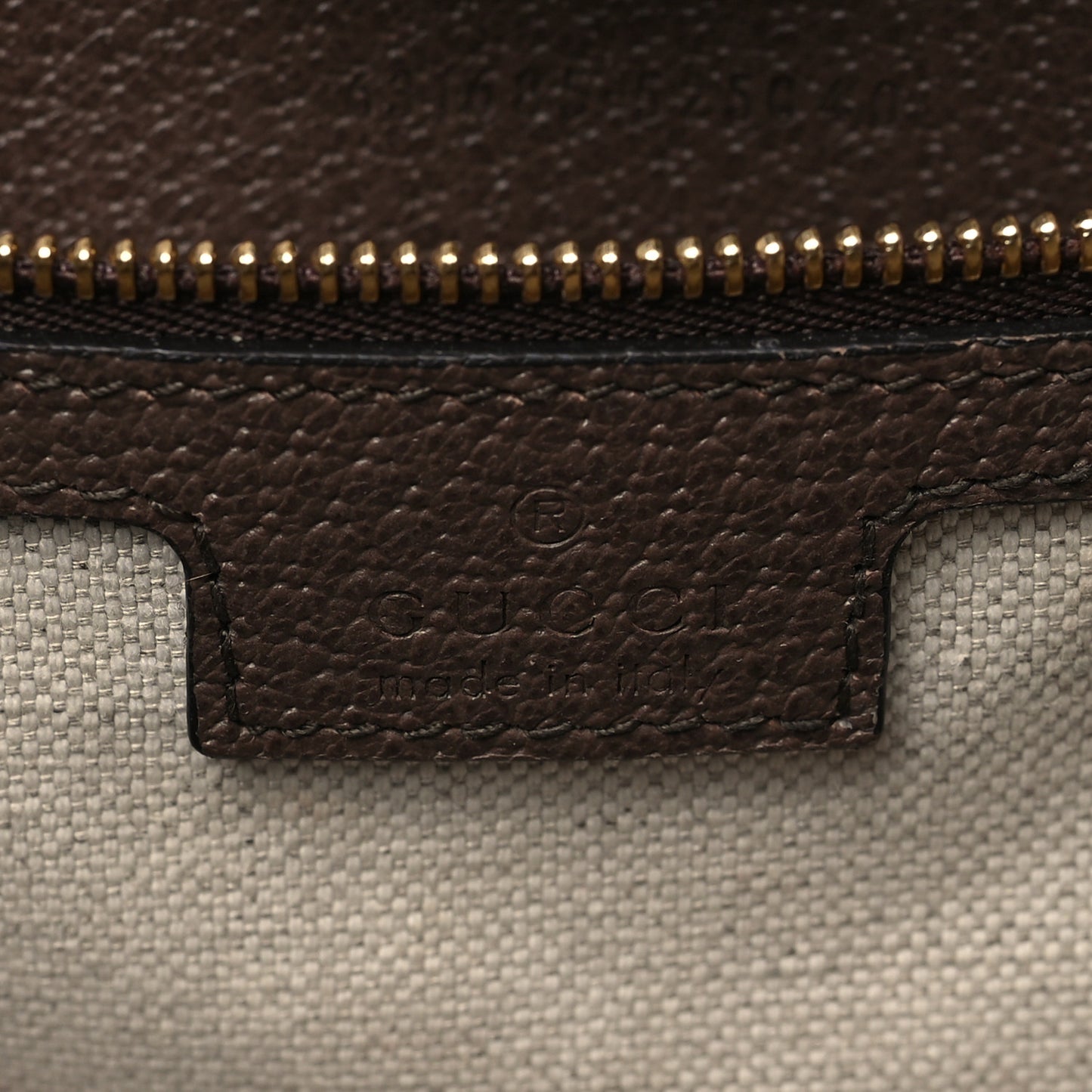 Monogram Jumbo GG Textured Dollar Calfskin Web Medium Ophidia Shopping Tote Camel Ebony