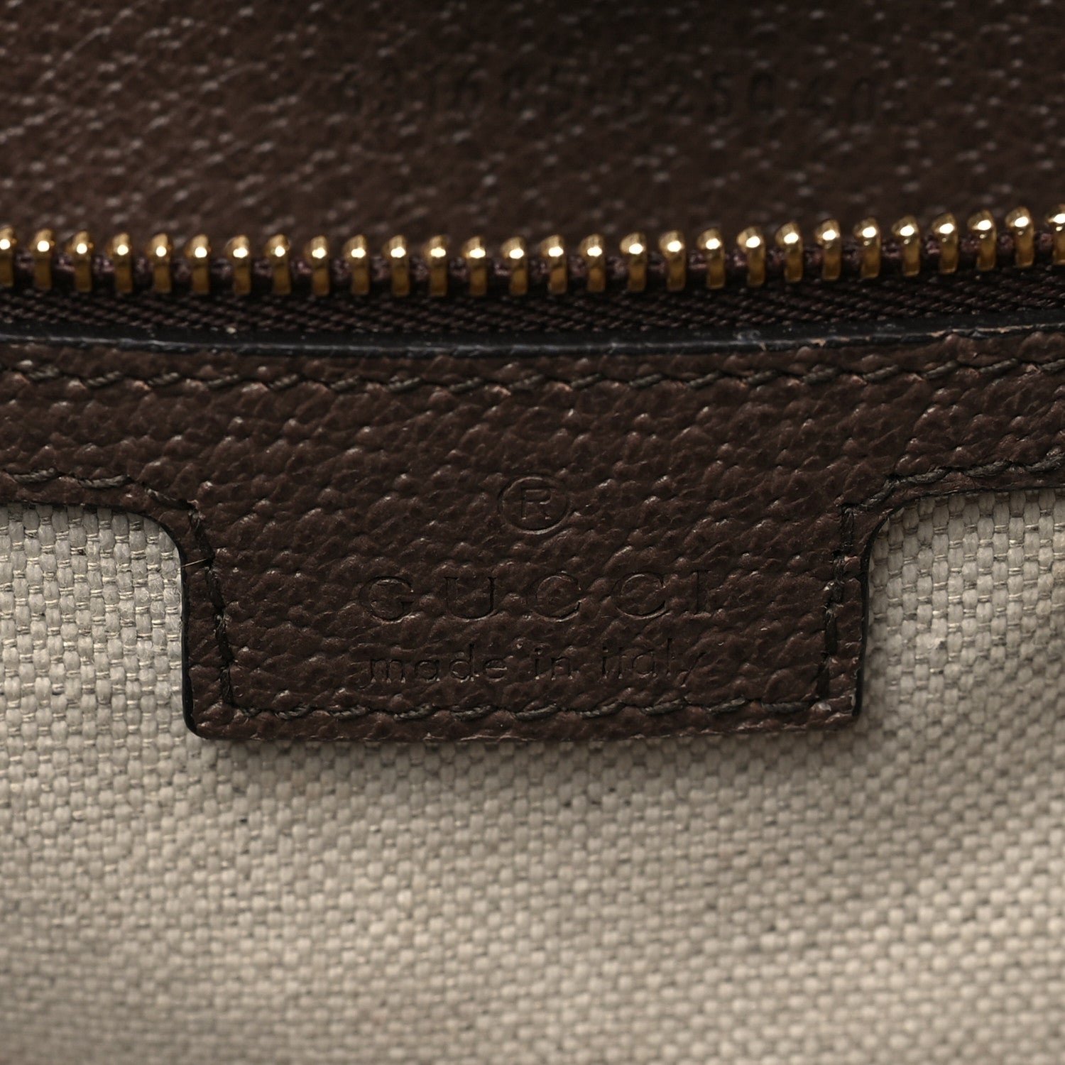 Gucci Monogram Jumbo GG Textured Dollar Calfskin Web Medium Ophidia Shopping Tote Camel Ebony 6 of 9