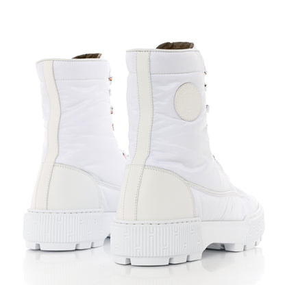 Hermes Calfskin Parachute Fresh Ankle Boots 38.5 White 4 of 8