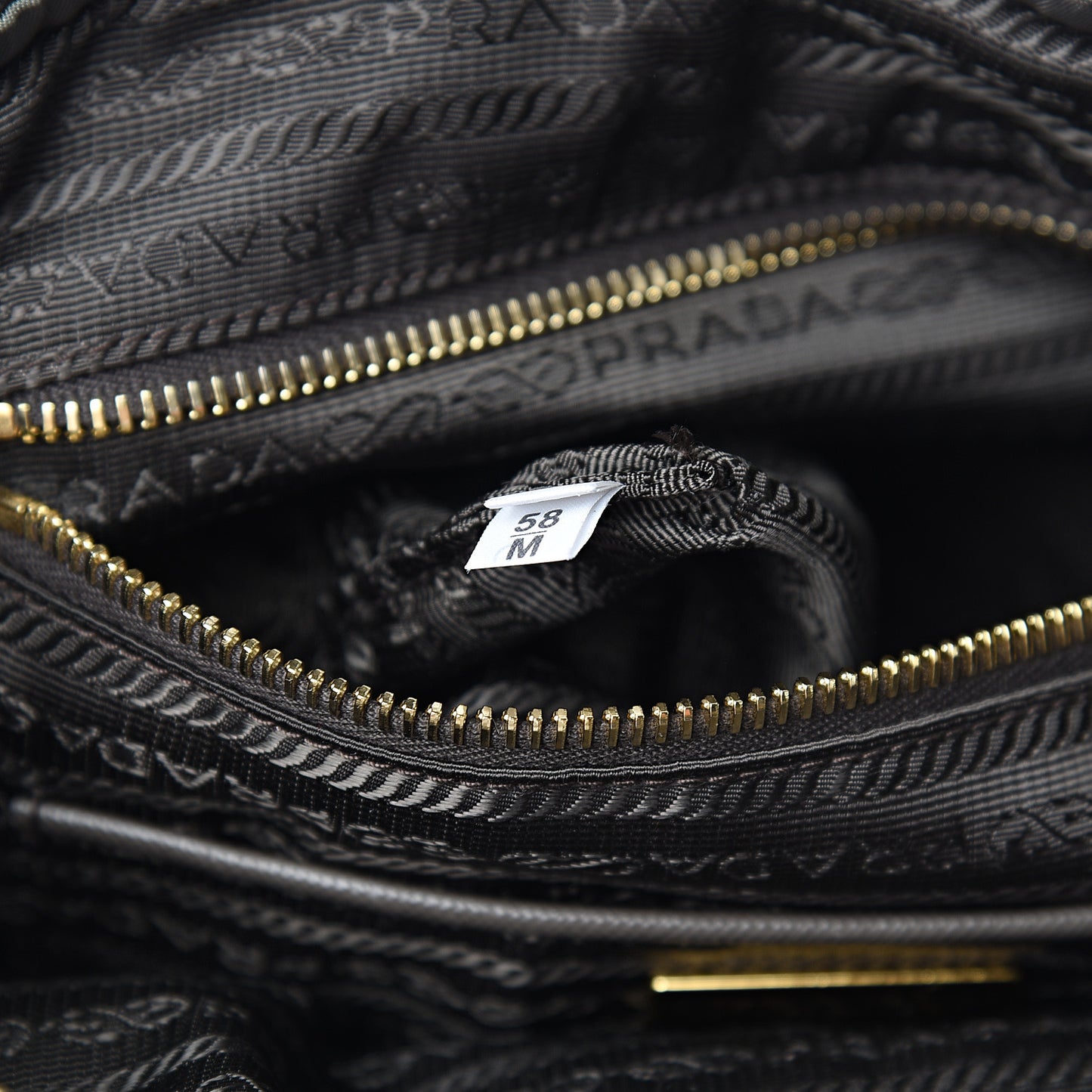 Tessuto Nylon Saffiano Shopping Satchel Grey