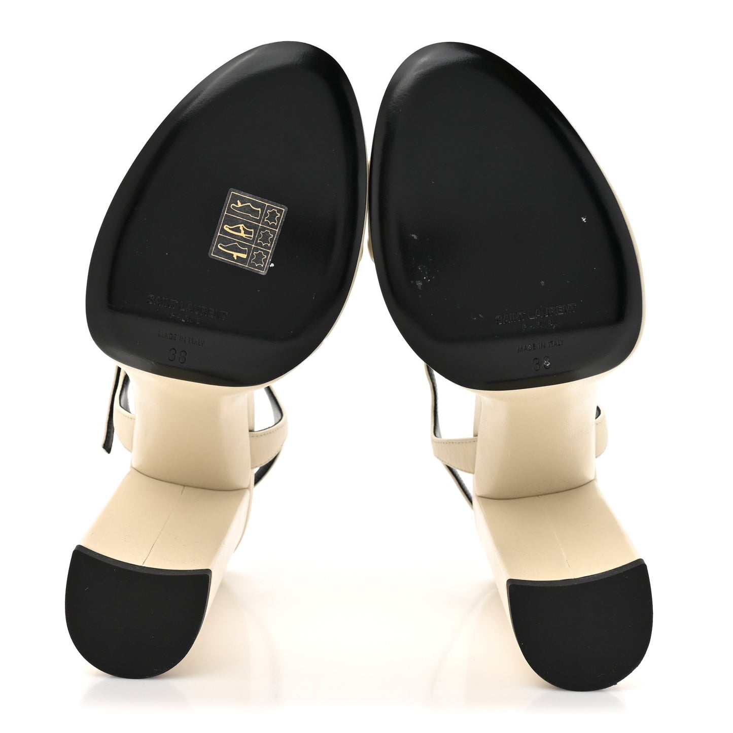 Vendome Bianca 85 Platform Sandals 38 Pearl