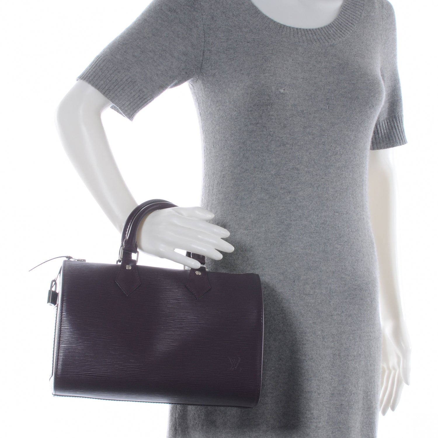 Louis Vuitton Epi Speedy 25 Cassis Purple 2 of 7