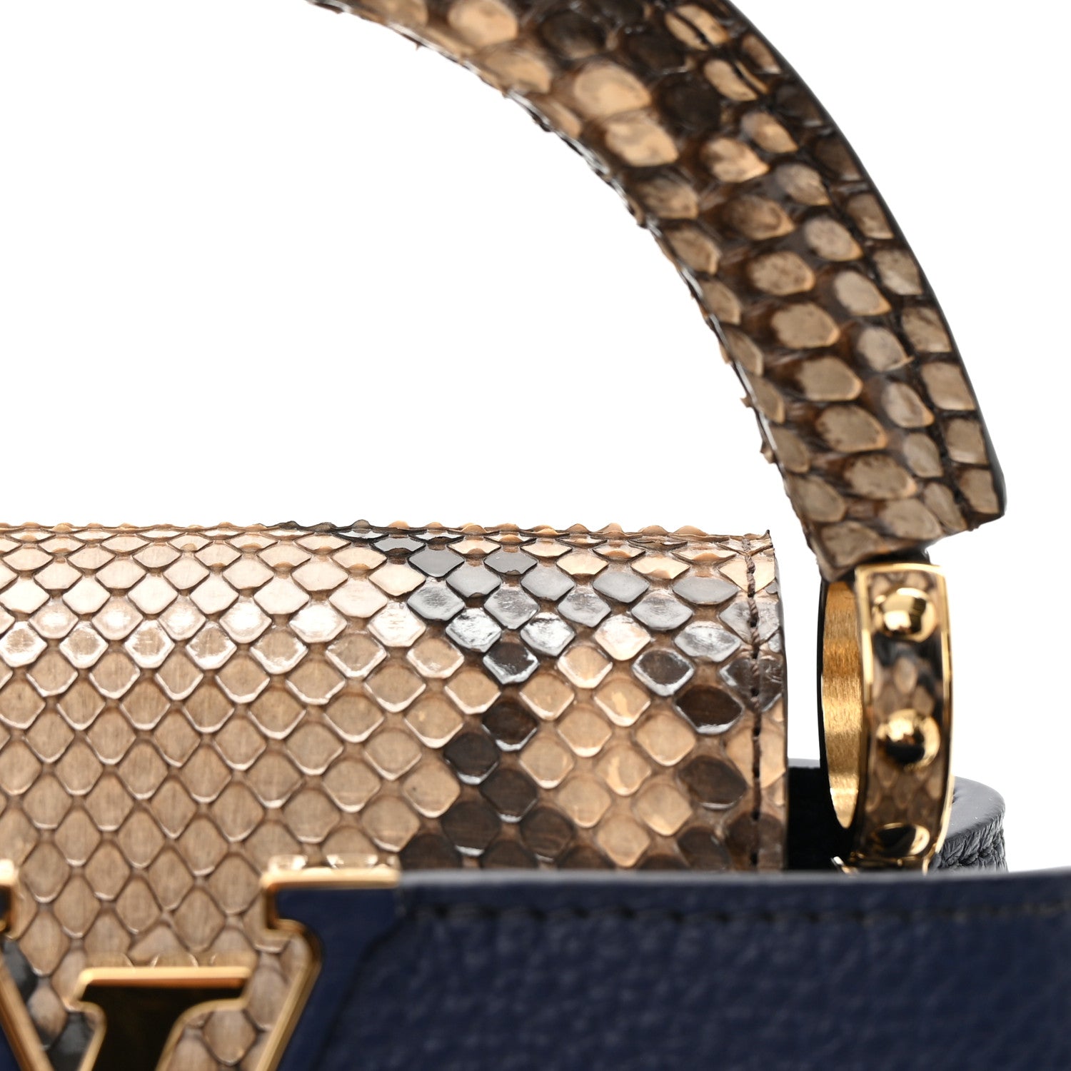 Louis Vuitton Taurillon Snakeskin Mini Capucines Indigo 11 of 12