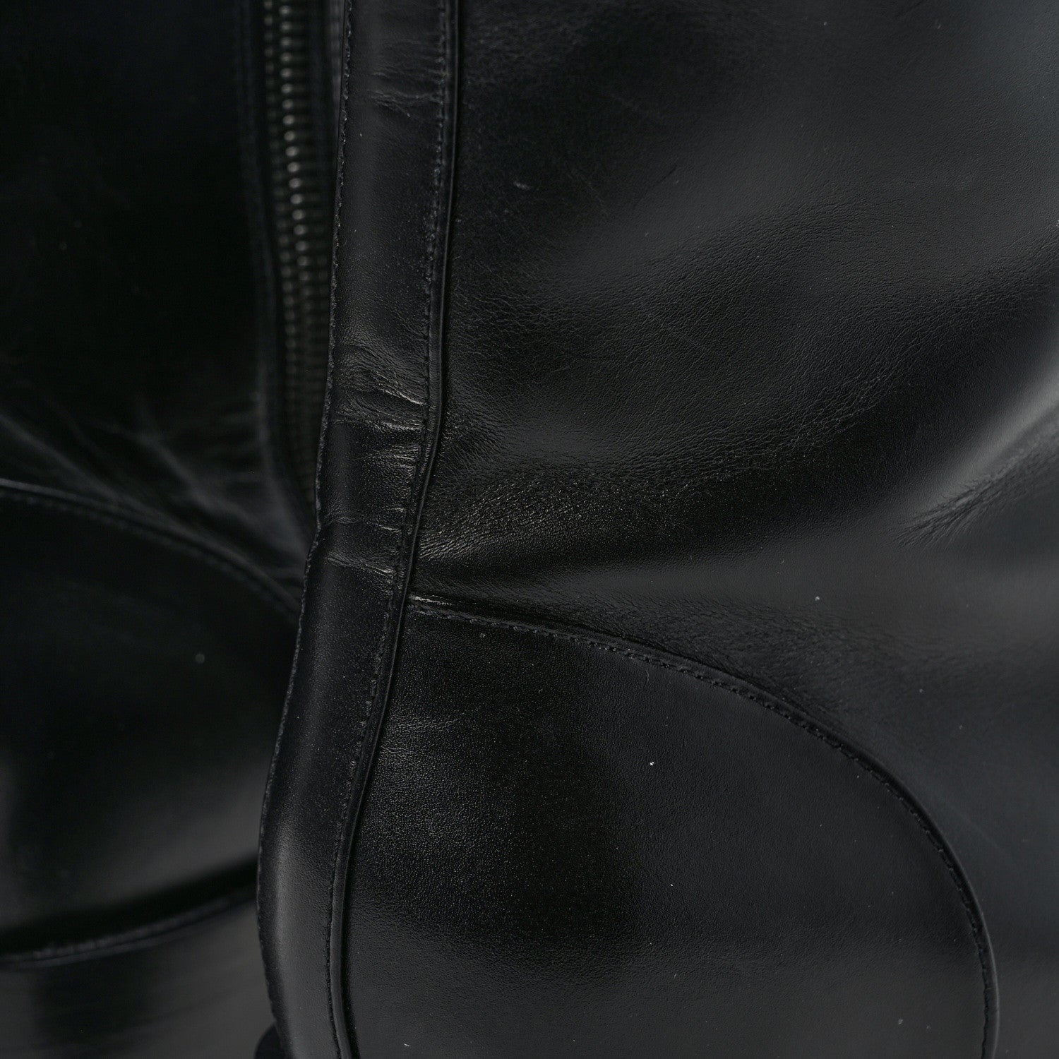Chanel Calfskin Lace Up Combat Boots 41 Black 9 of 10