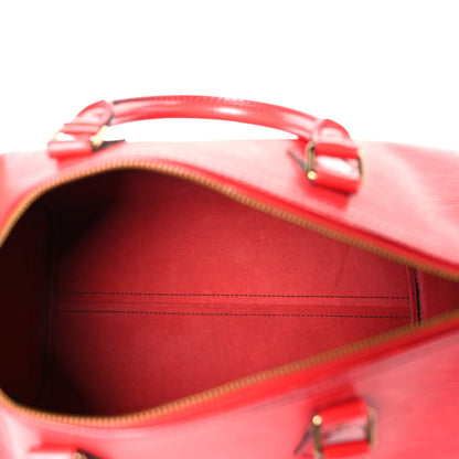 Louis Vuitton Epi Speedy 30 Castillan Red 5 of 8