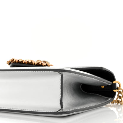 Dolce & Gabbana Metallic Nappa Small Devotion Top Handle Bag Silver 9 of 10
