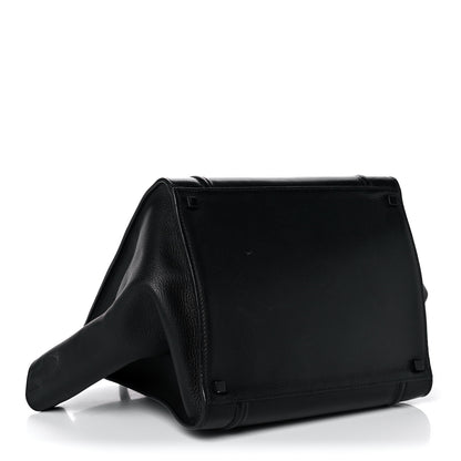 Celine Supple Calfskin Medium Phantom Luggage Black 4 of 13
