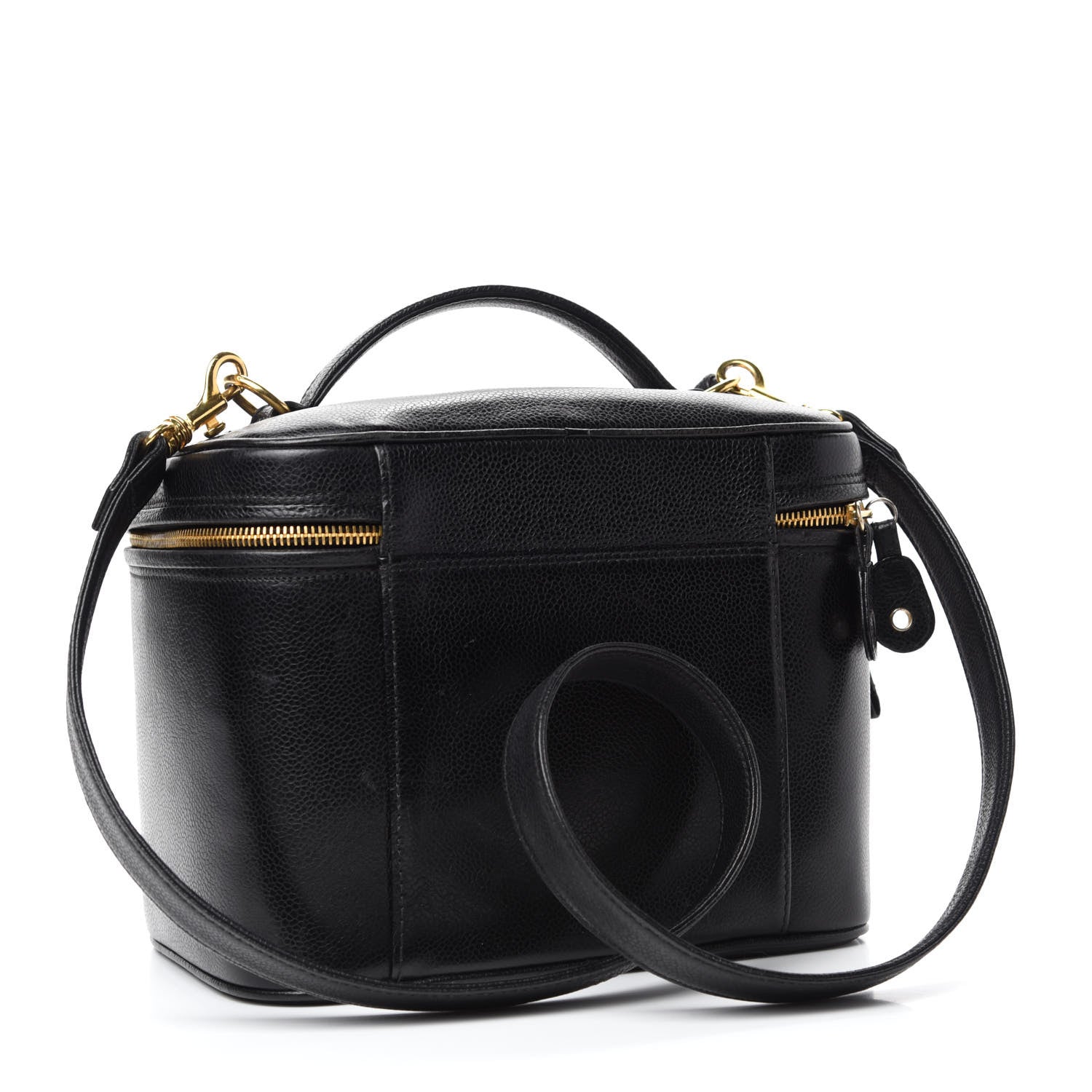 Chanel Caviar CC Vanity Train Case Black 3 of 10