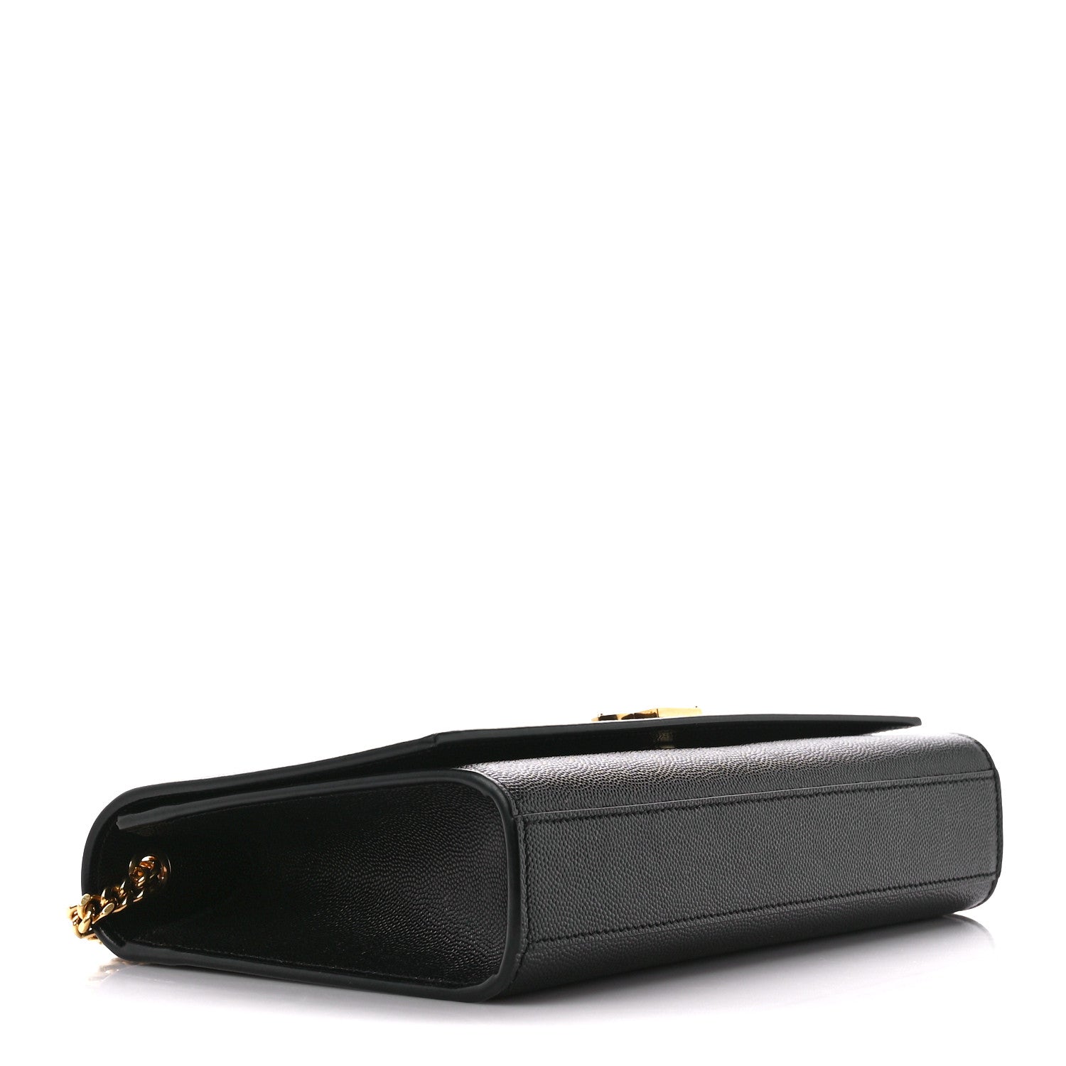 Saint Laurent Grain De Poudre Medium Classic Monogram Kate Satchel Black 4 of 12