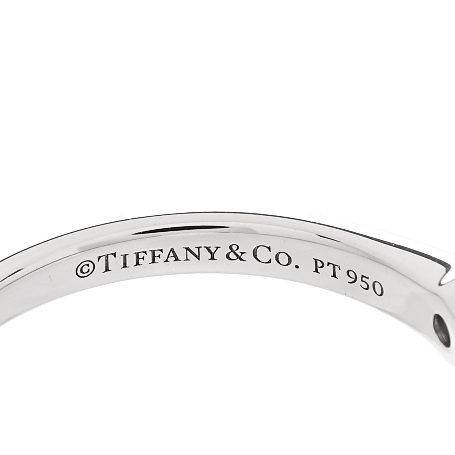 Tiffany Platinum Diamond .24ct Solitaire Engagement Ring 50 5.5 5 of 7