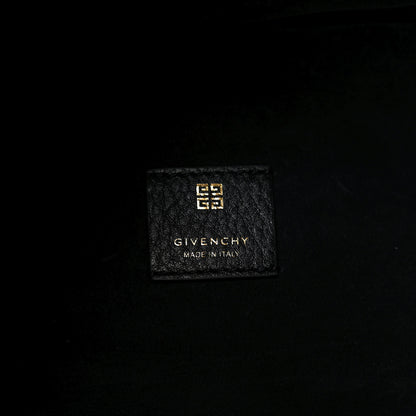 Givenchy Calfskin Crocodile Embossed Medium G-Lock Hobo Black 6 of 9