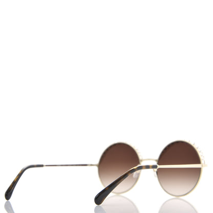 Chanel Pearl Round Sunglasses 4234-H Light Brown 4 of 8