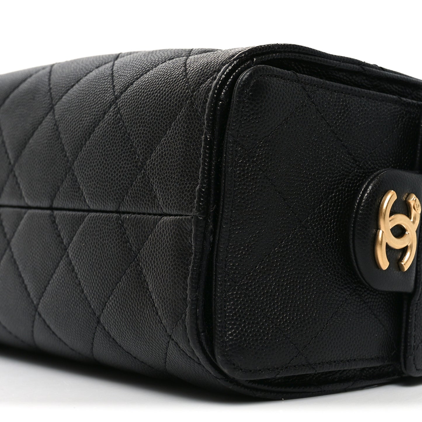 Caviar Quilted Mini Chanel 25 Handbag Black