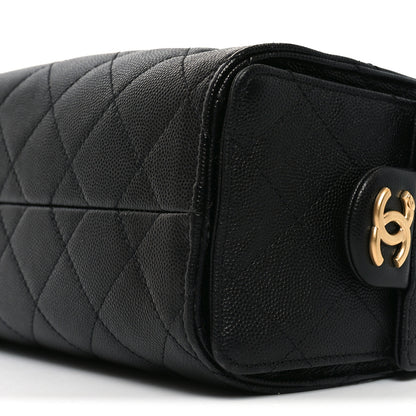 Chanel Caviar Quilted Mini Chanel 25 Handbag Black 10 of 10