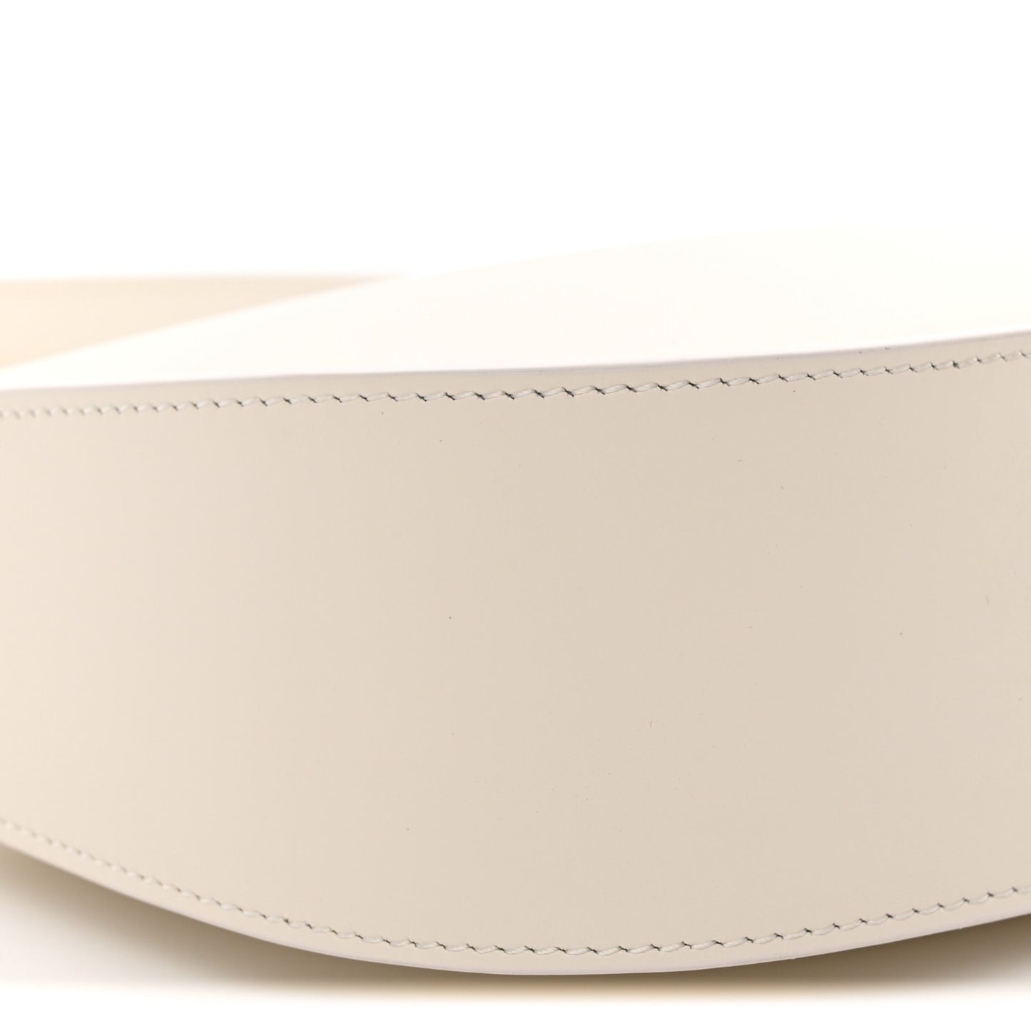 Smooth Calfskin Half Moon Shoulder Bag New Ivory