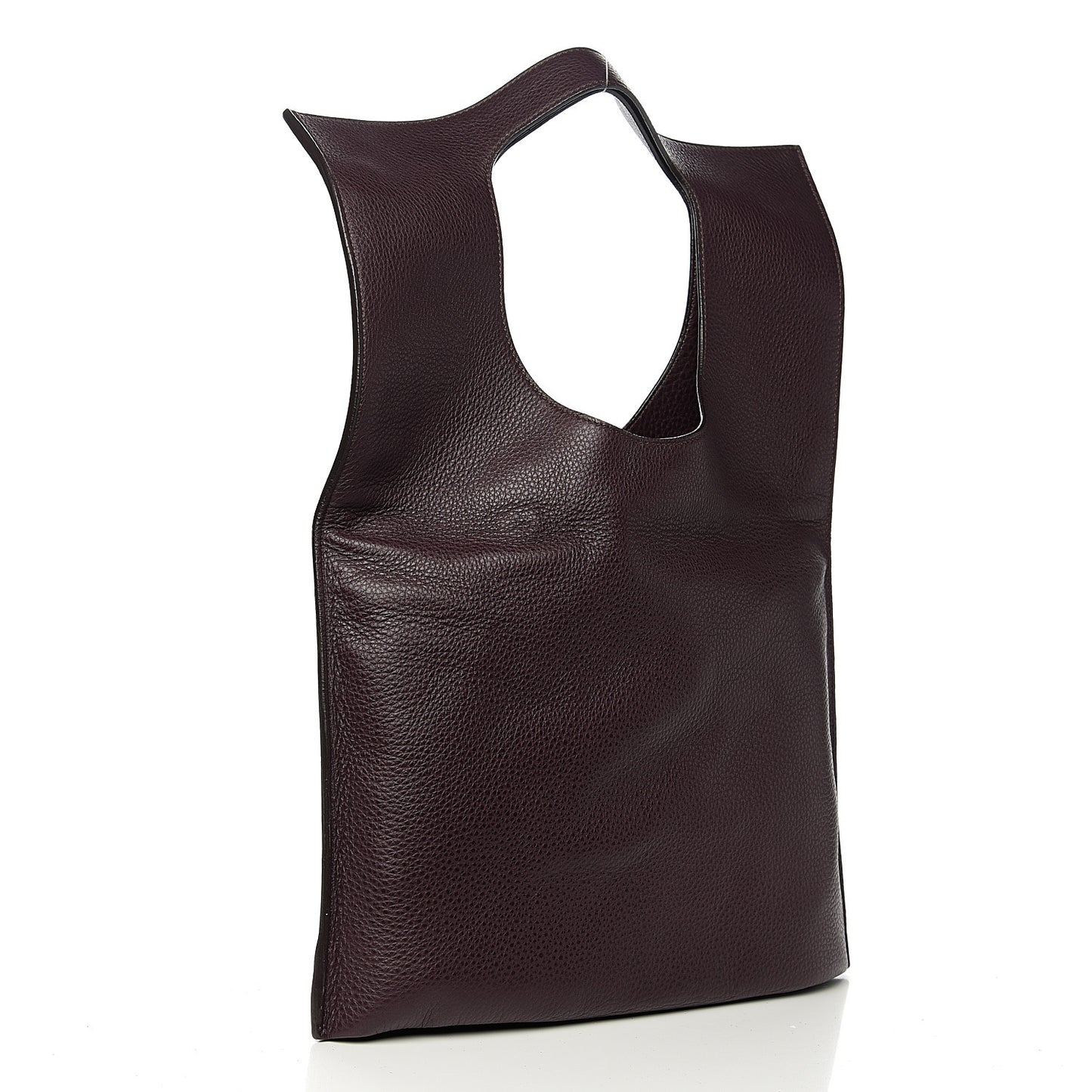 Ramskin Large Alix Padlock Zip Shoulder Bag Wine
