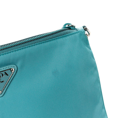 Prada Tessuto Nylon Saffiano Wristlet Turchese 12 of 12