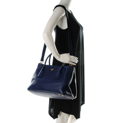 Prada Vitello Daino Tote Inchiostro 2 of 8