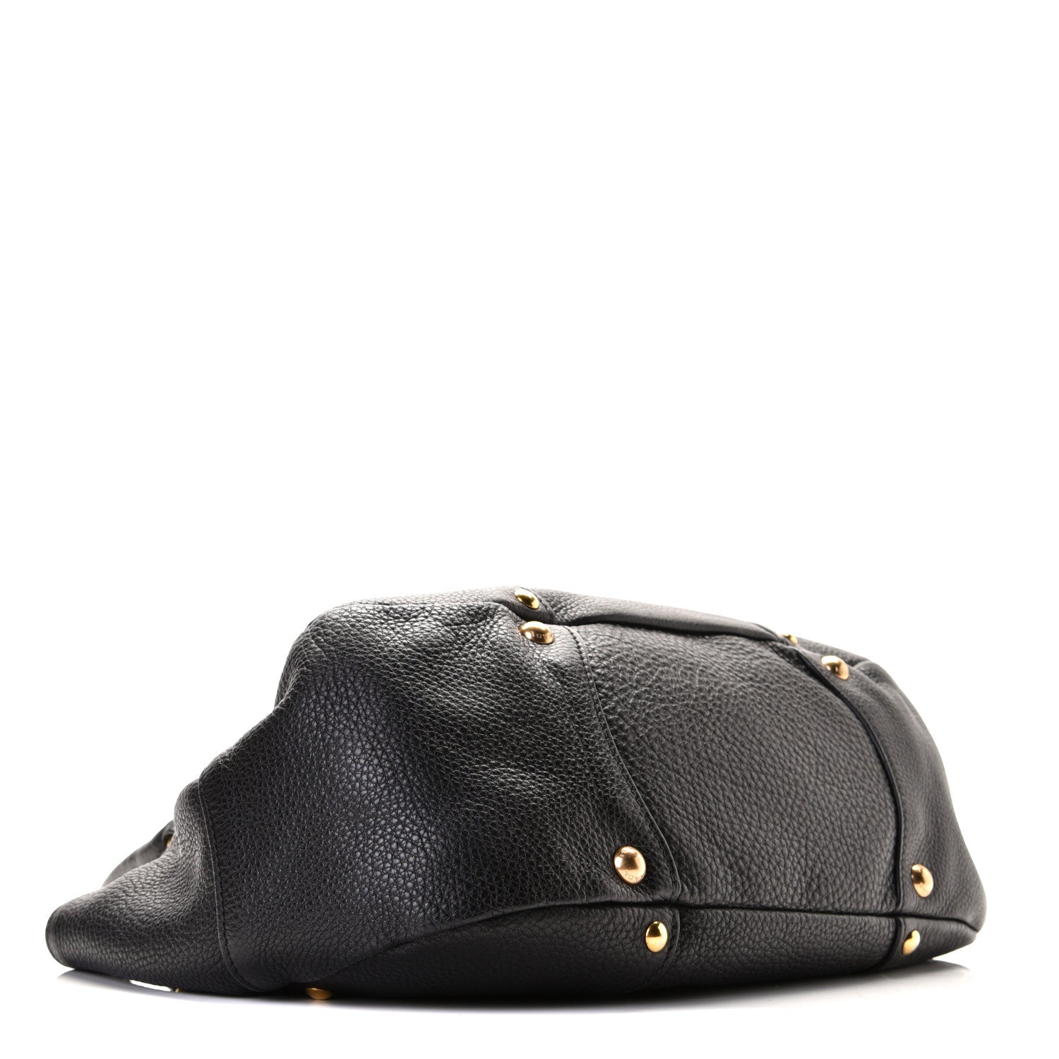 Prada Vitello Daino Pushlock Tote Black 3 of 9