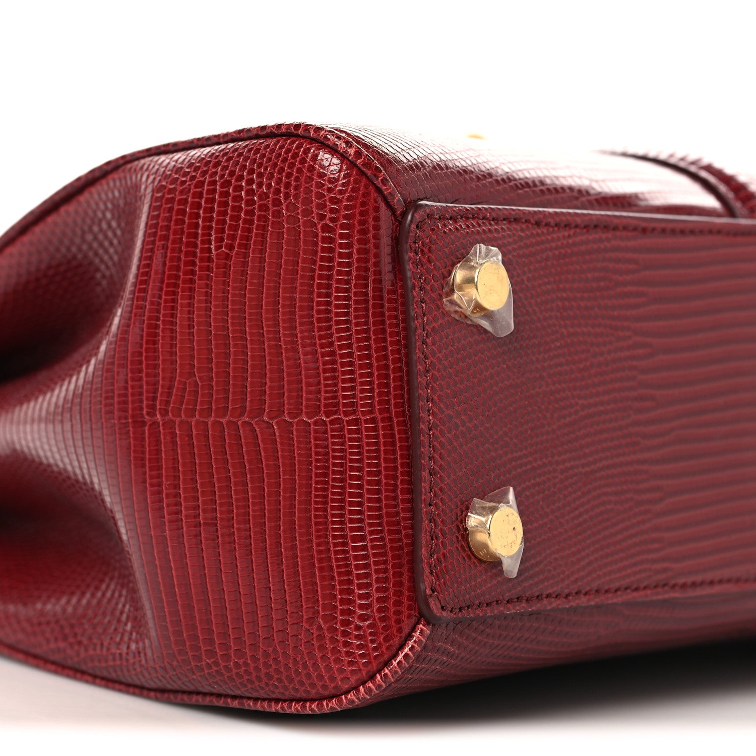 Celine Lizard Small 16 Top Handle Bag Red 8 of 9
