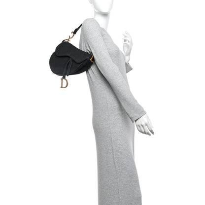 Christian Dior Monogram Saddle Bag Black 2 of 13