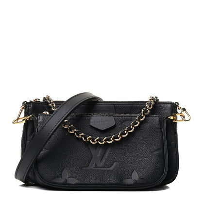 Louis Vuitton Empreinte Monogram Giant Multi Pochette Accessories Black 1 of 10
