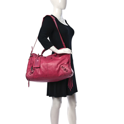 Balenciaga Agneau Travel Bag Rose Hortensia 2 of 15