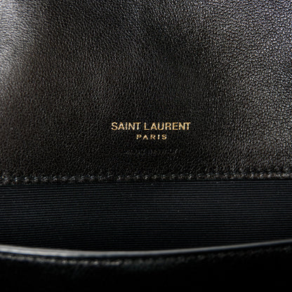 Saint Laurent Lambskin Chevron Quilted Medium Loulou Black 7 of 13