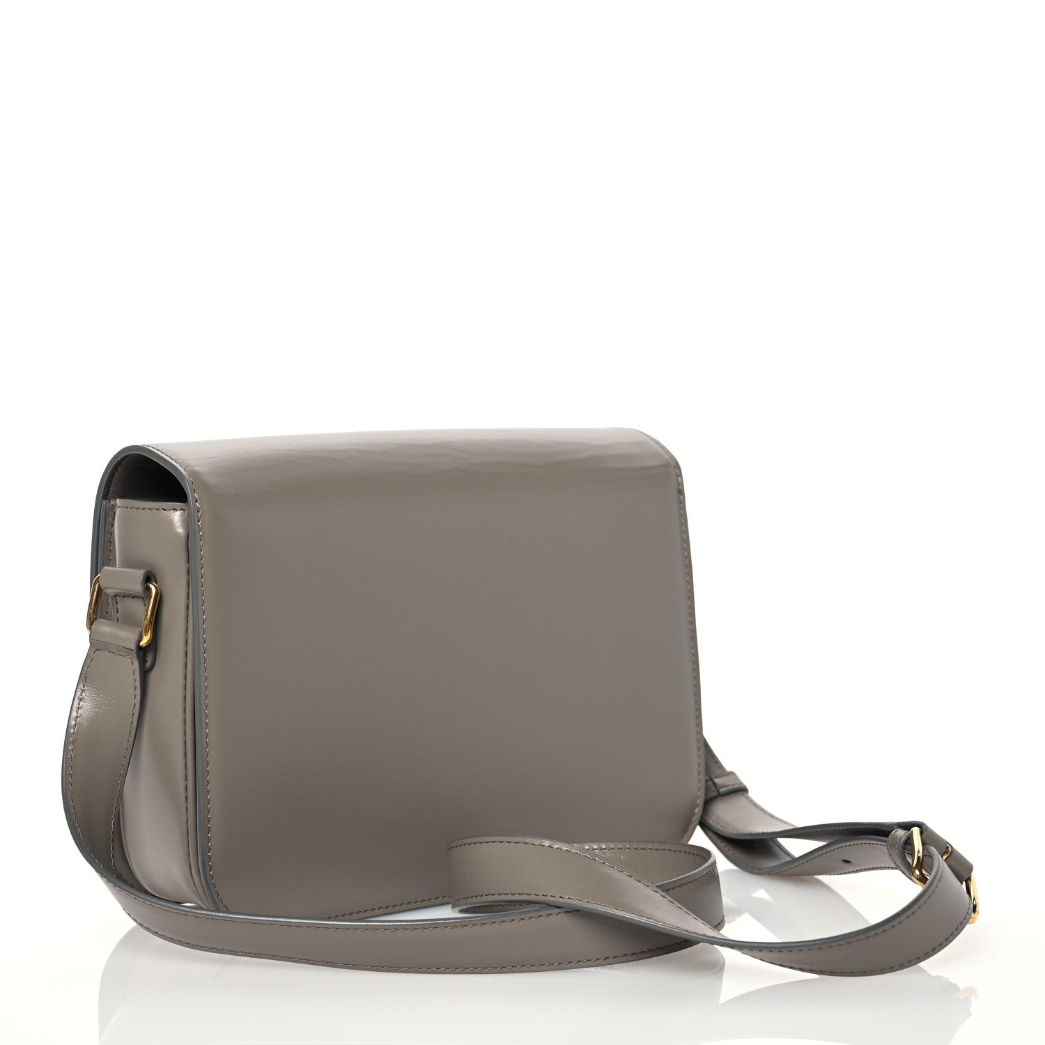 Celine Shiny Calfskin Medium Triomphe Pebble 3 of 17