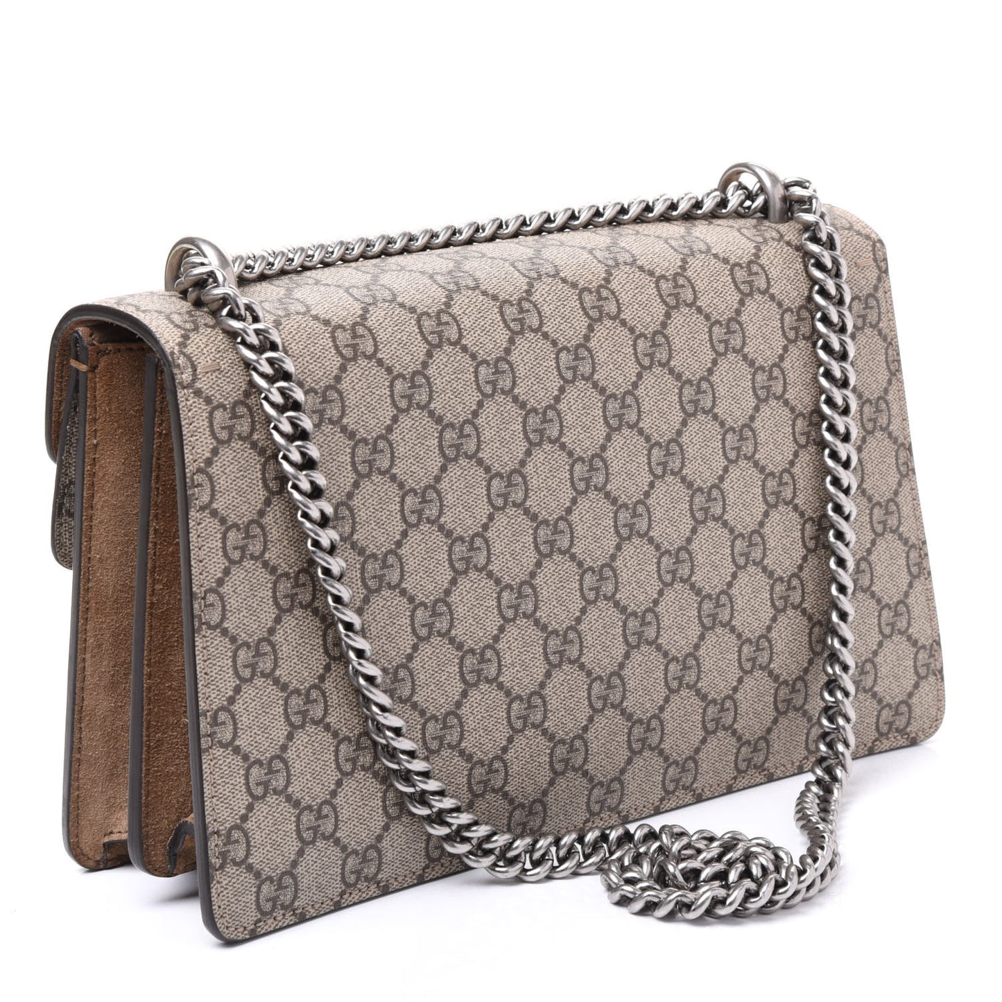 GG Supreme Monogram Small Dionysus Shoulder Bag Taupe