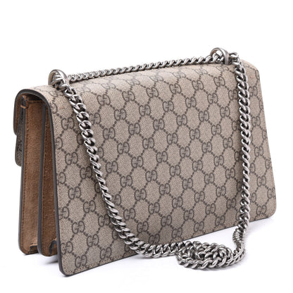 Gucci GG Supreme Monogram Small Dionysus Shoulder Bag Taupe 2 of 9