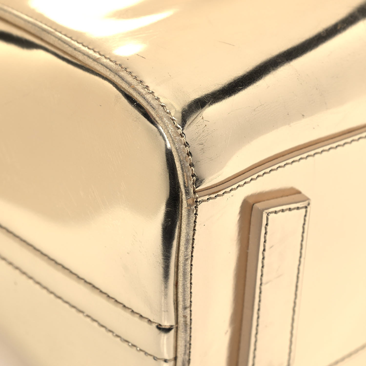 Givenchy Metallic Calfskin Medium Antigona Gold 9 of 23