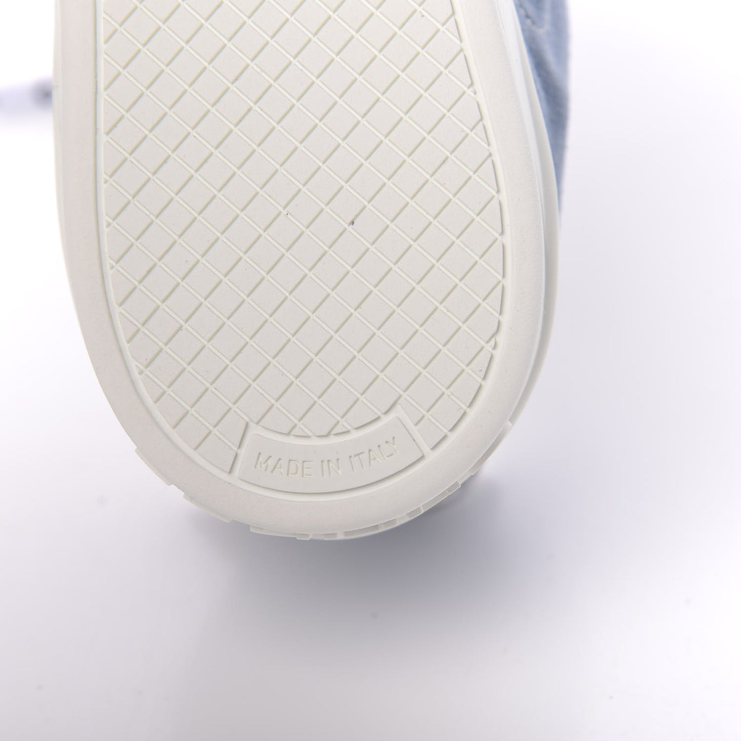 Suede Calfskin Sneakers 37.5 Light Blue