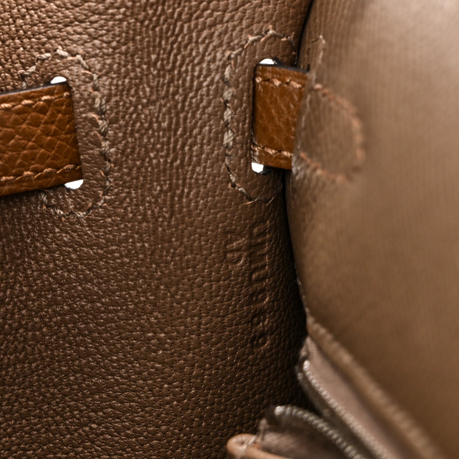 Hermes Epsom Tri-Color Kelly Sellier 25 Etoupe Alezan Biscuit 7 of 11
