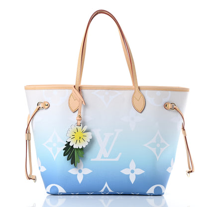 Louis Vuitton Monogram Giant By The Pool Neverfull MM Blue 3 of 11