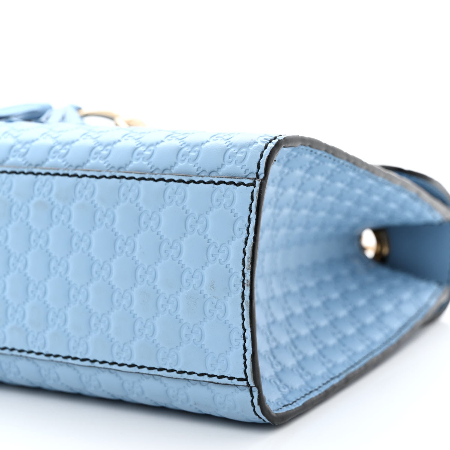 Gucci Microguccissima Medium Emily Chain Shoulder Bag Mineral Blue 10 of 10