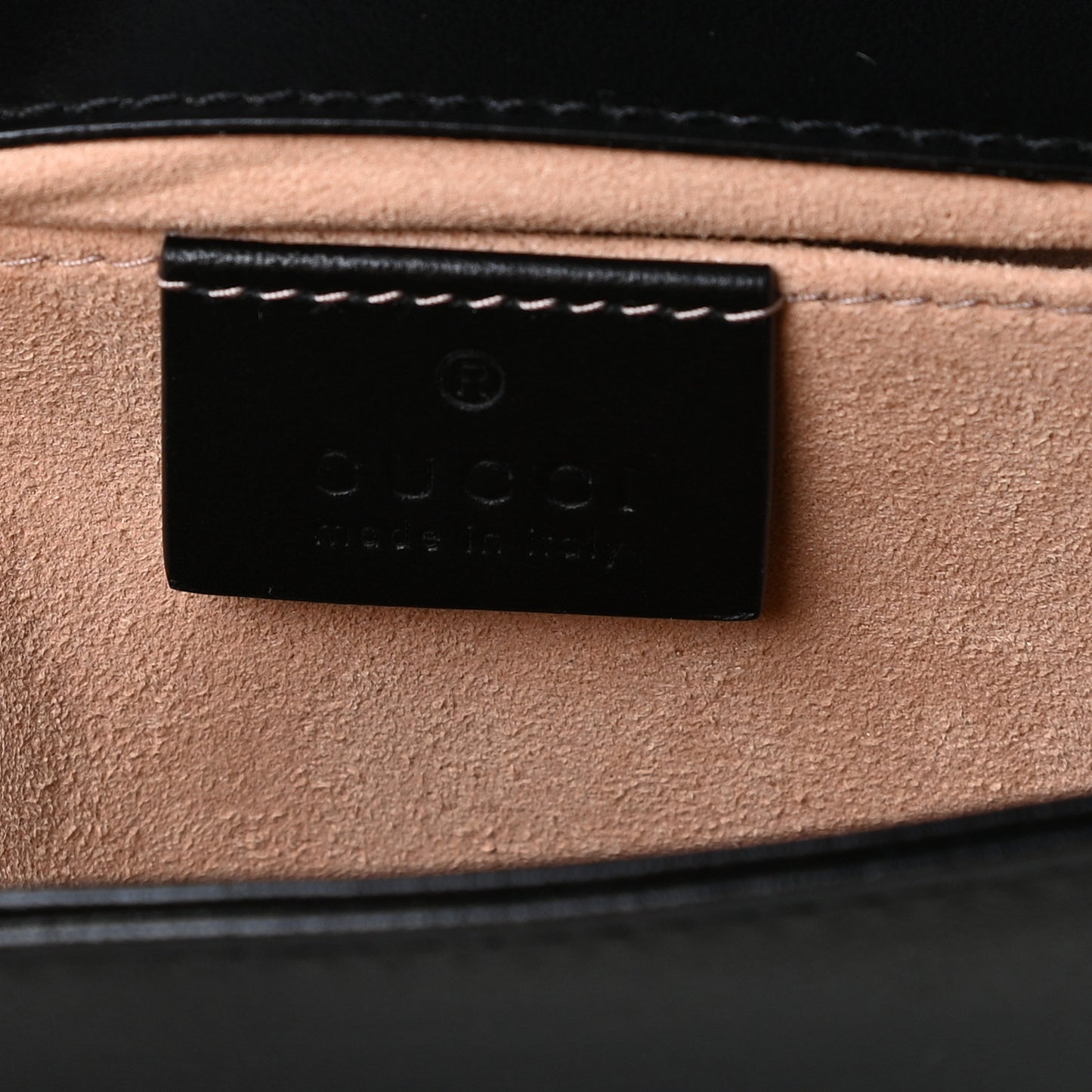 Calfskin Matelasse Mini GG Marmont Shoulder Bag Black