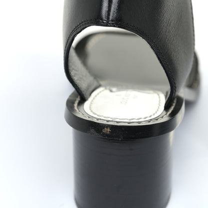 Louis Vuitton Calfskin Monogram Passenger Sandals 39 Black 13 of 14