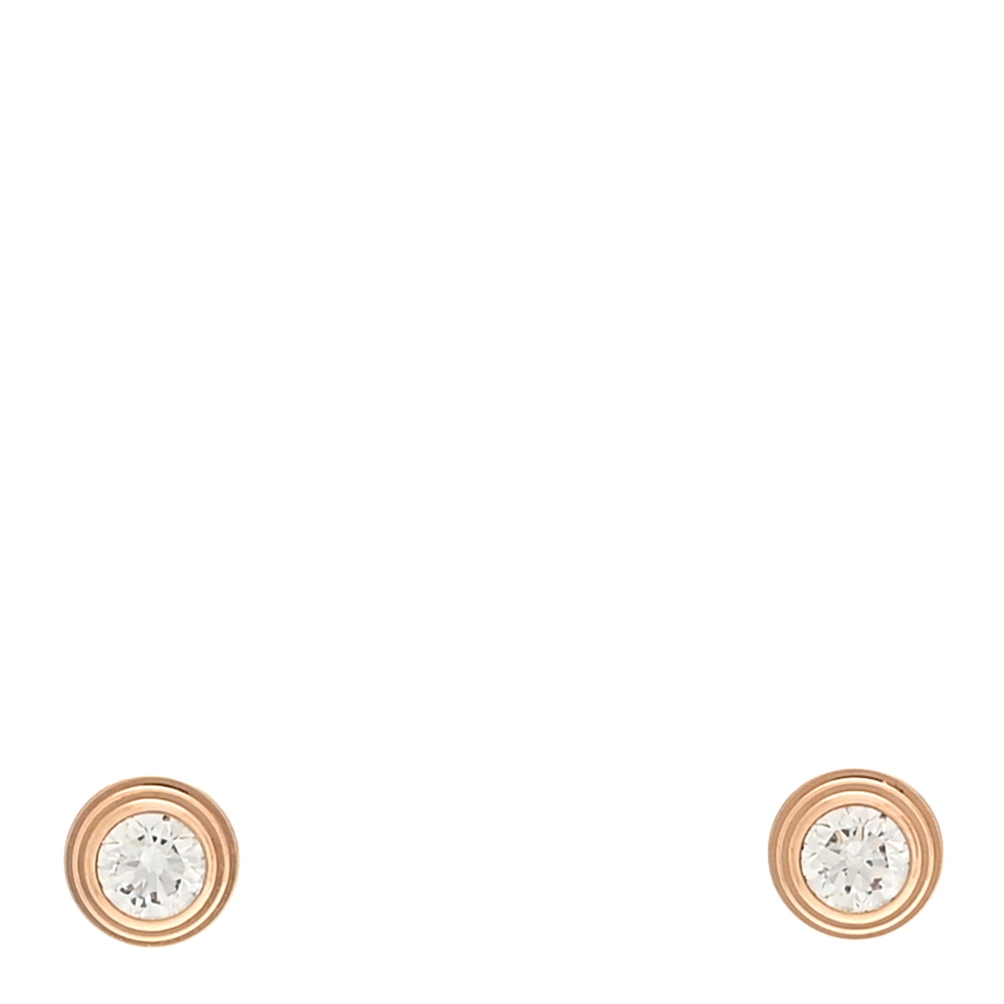 18K Pink Gold Diamond SM D'Amour Earrings