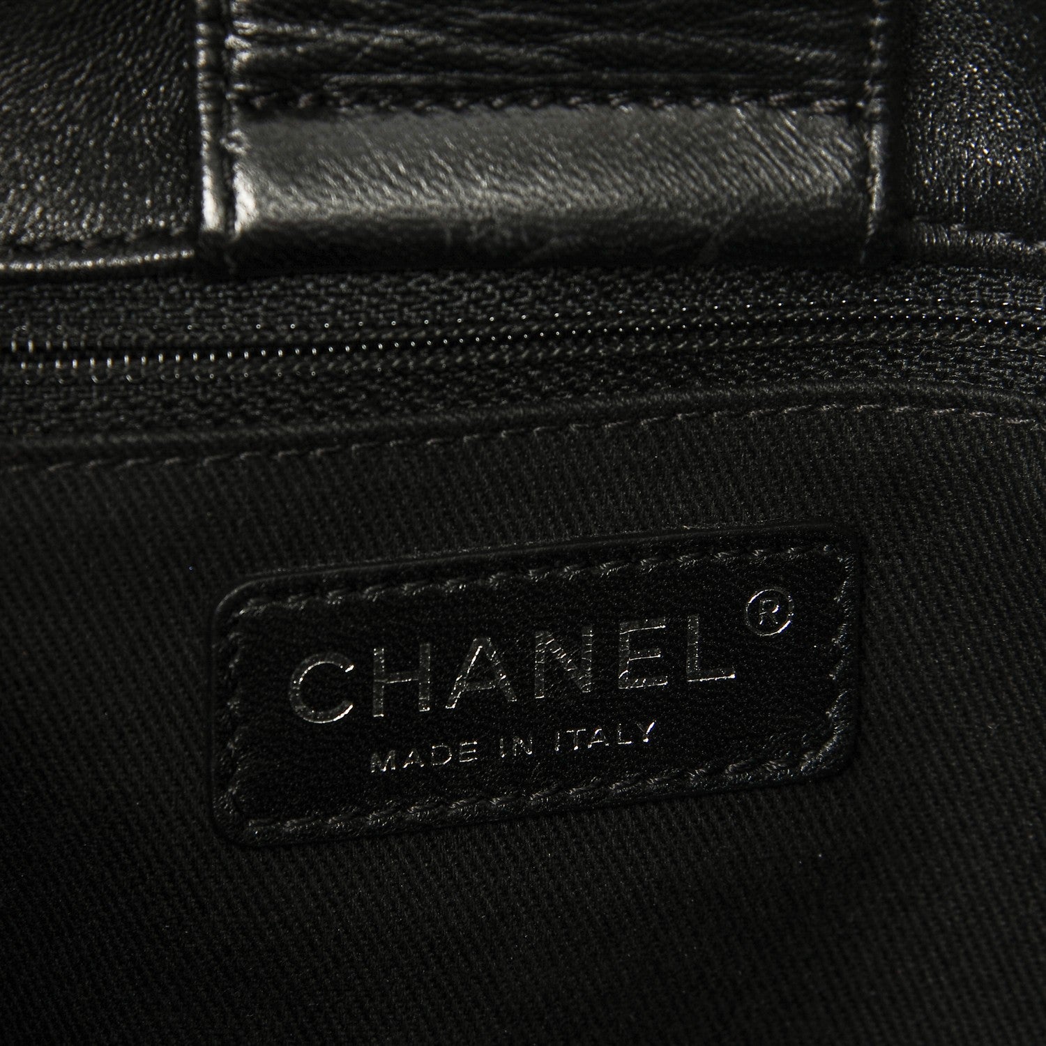 Chanel Vinyl Accordion Tote Black 6 of 7