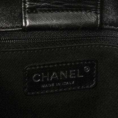 Chanel Vinyl Accordion Tote Black 6 of 7