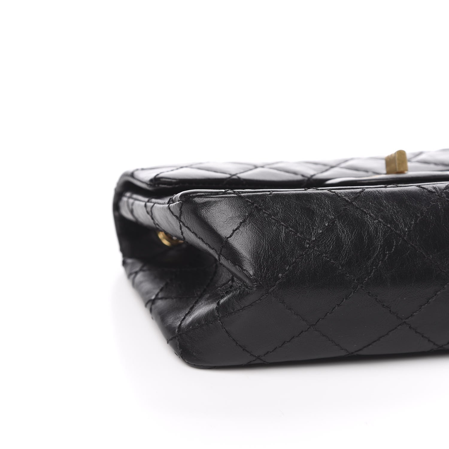 Chanel Aged Calfskin Quilted 2.55 Reissue Mini Flap Black 8 of 11