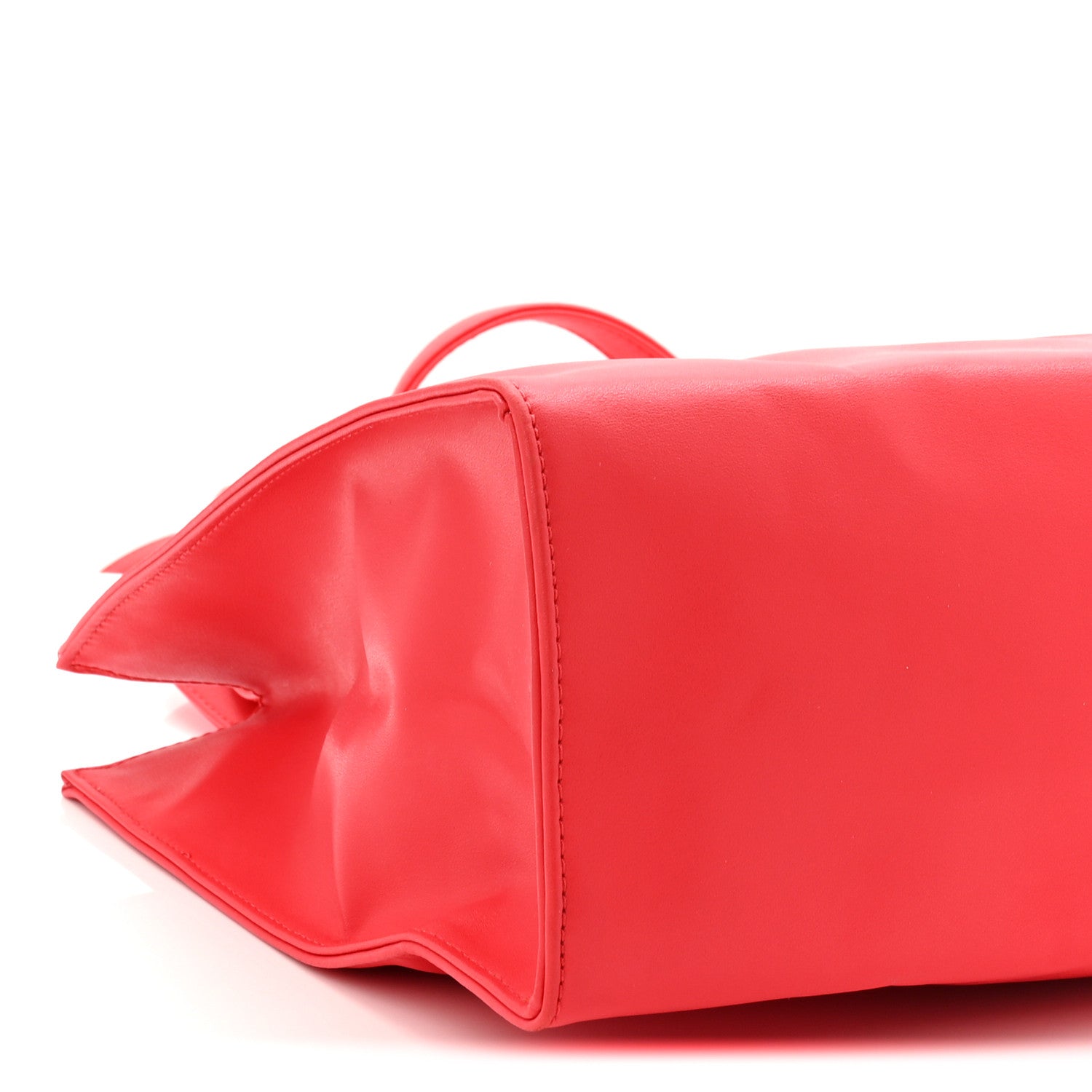 Telfar Vegan Leather Medium Shopping Bag Red 4 of 10