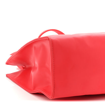 Telfar Vegan Leather Medium Shopping Bag Red 4 of 10