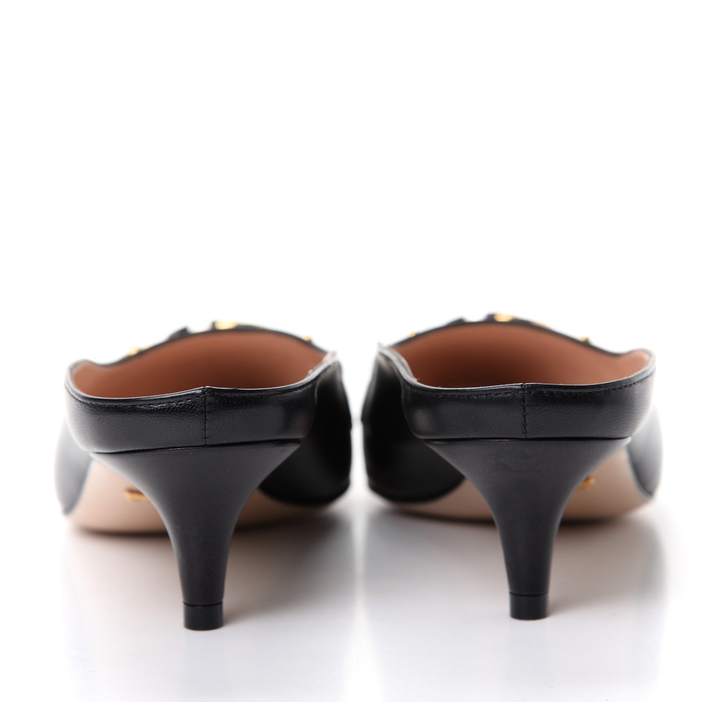 Malaga Kid Zumi Low Heel Mules 38 Black