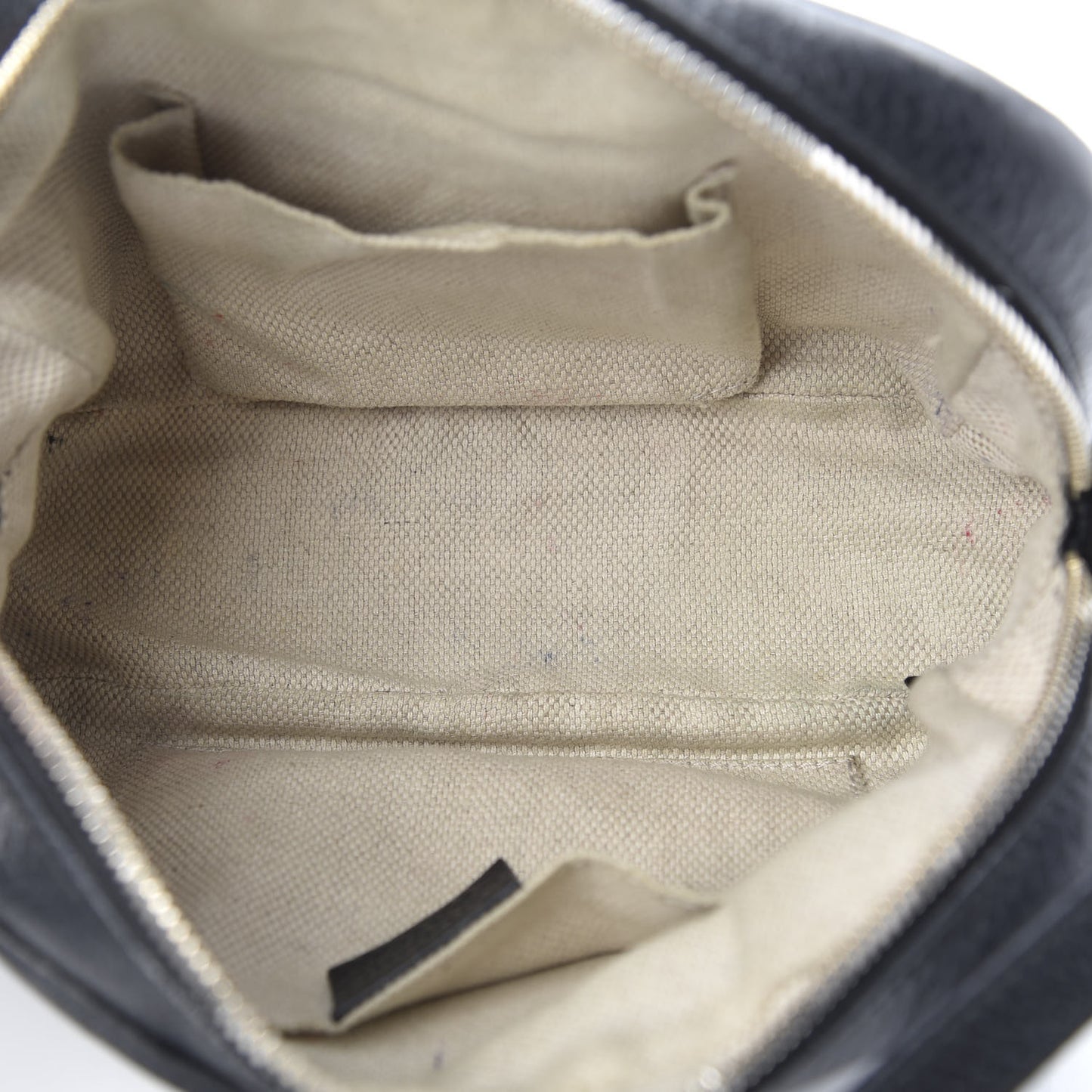 Pebbled Calfskin Small Soho Disco Bag Black