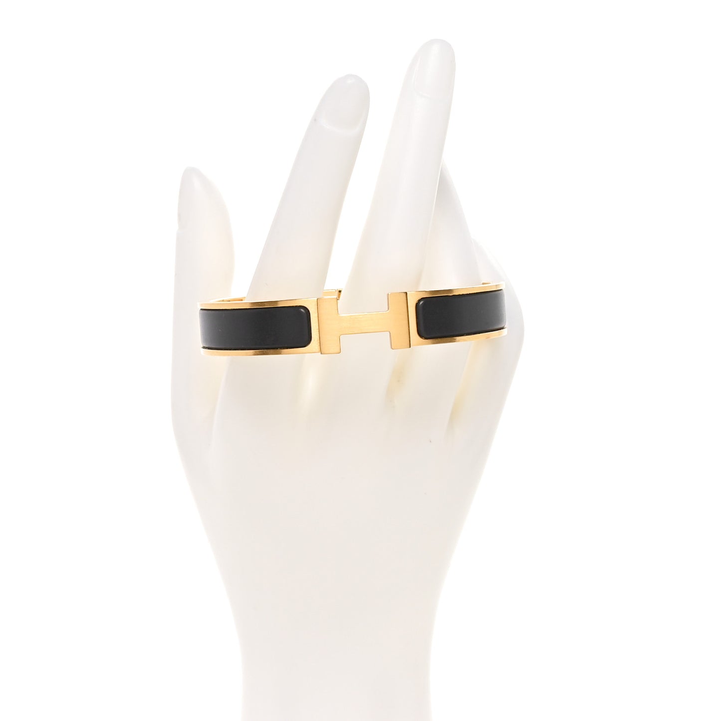 Matte Enamel Narrow Clic Clac HH Bracelet T5 Black