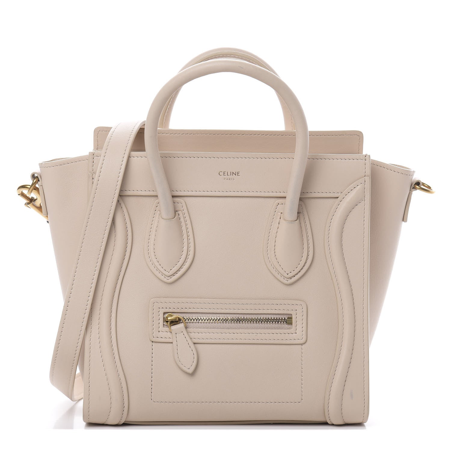 Celine Smooth Calfskin Nano Luggage Powder 1 of 21