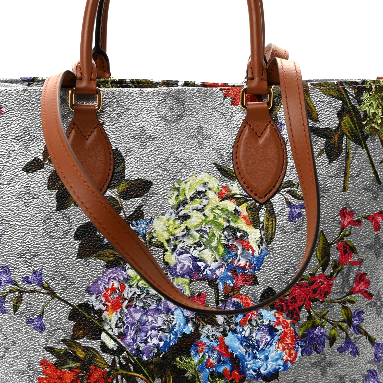 Louis Vuitton Metallic Monogram LV Garden OnTheGo MM Silver 7 of 9